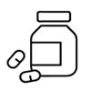 Vaccines and prescriptions icon